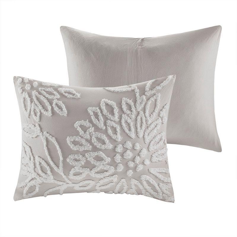Kelly Clarkson Home Gwyneth 3 Piece Tufted Cotton Chenille Floral Duvet Cover Set