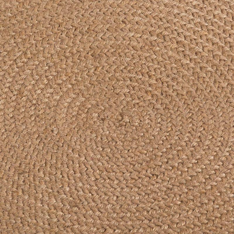 Natural Round Jute Design Placemats, Set of 4