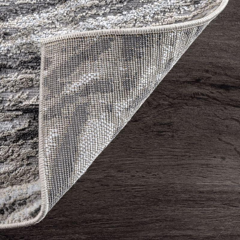 Nuloom Drea Marble Abstract Indoor Area Rug, Gray, 4'3"x6'3"