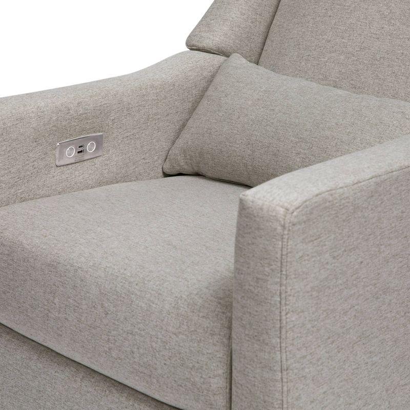 Eco-Weave Grey Performance Swivel Reclining Armchair with USB