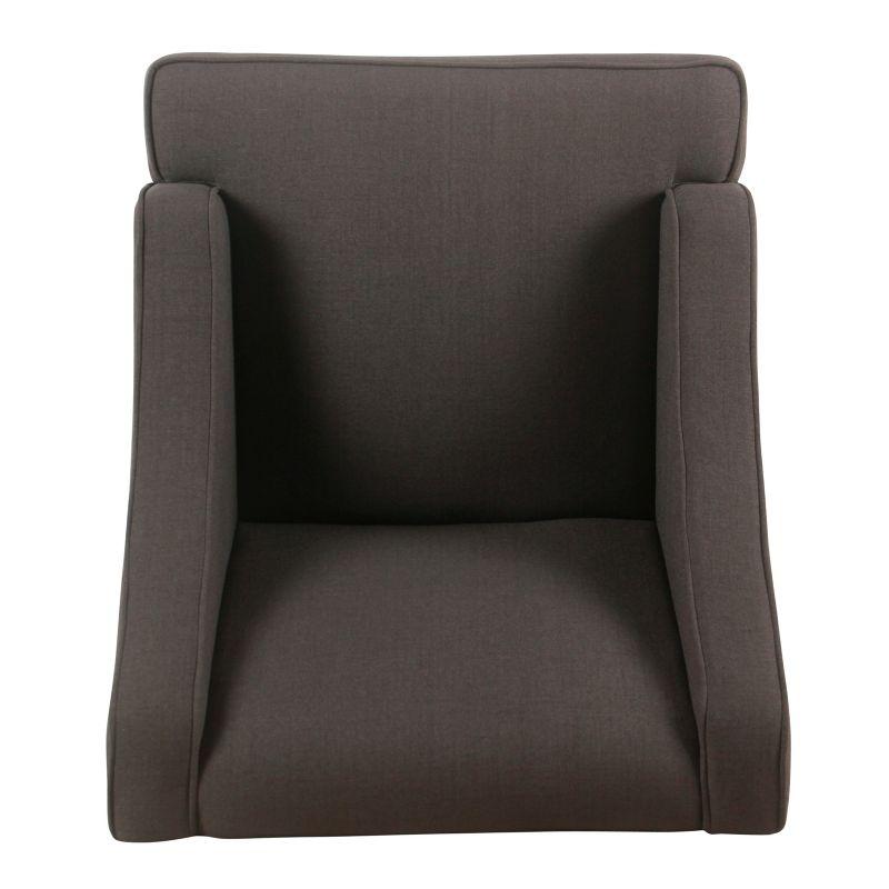 Classic Solid Swoop Arm Accent Chair - Homepop