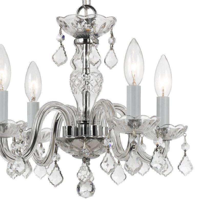 Crystorama Lighting Traditional Crystal 4 - Light Chandelier in  Polished Chrome