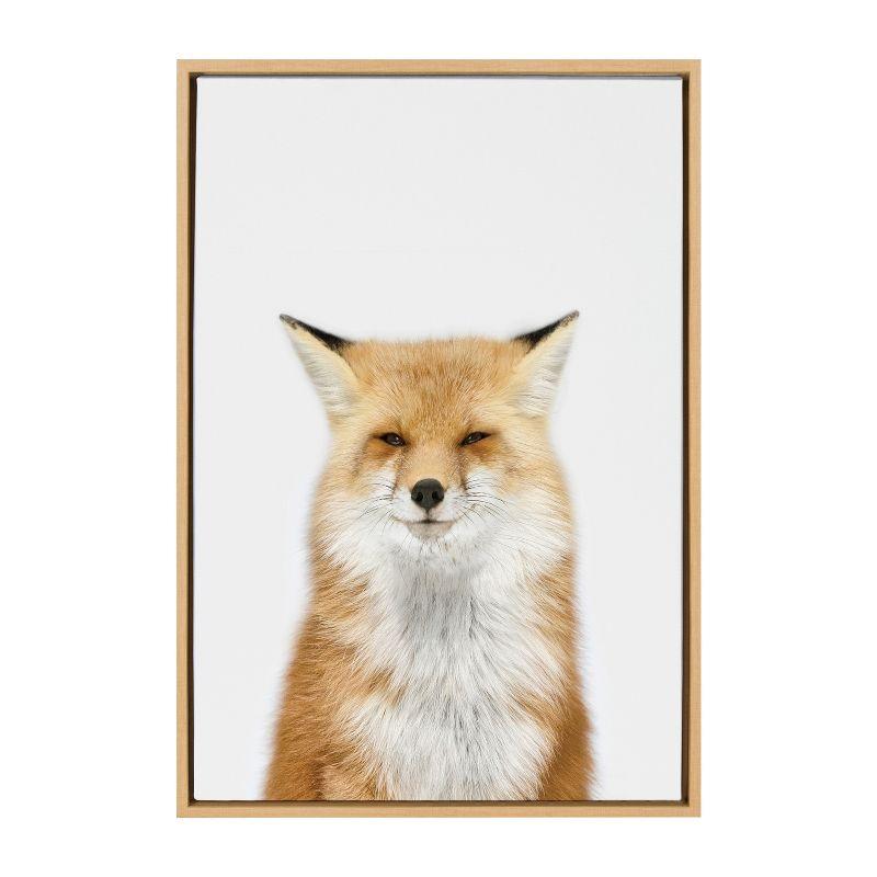 Sylvie Animal Studio Fox III Frame Canvas by Amy Peterson Art Studio - Kate & Laurel All Things Decor