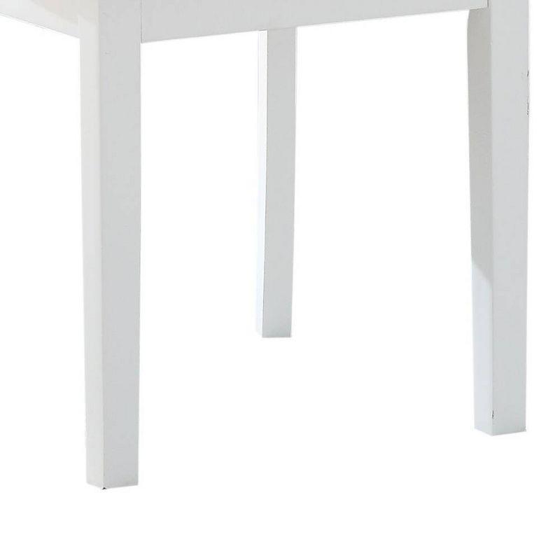 Acme Furniture Green Leigh Dining Chairs White/Walnut Finish
