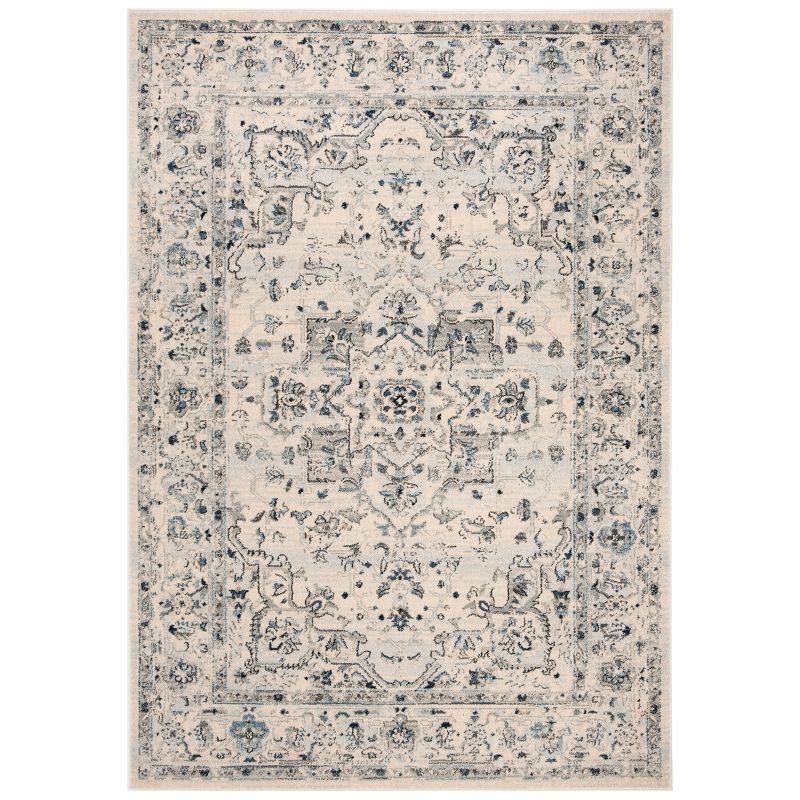 Charleston CHL411 Loomed Indoor Area Rug - Ivory/Light Blue - 5'3"x7'6" - Safavieh