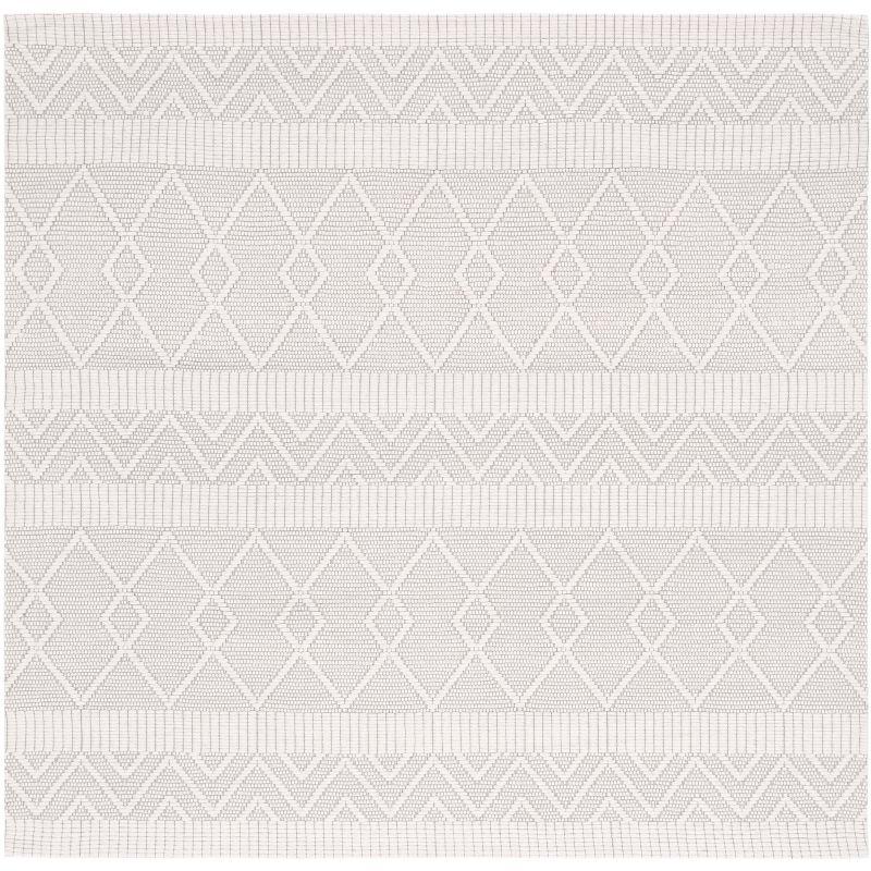 Marbella MRB908 Hand Loomed Area Rug - Ivory/Beige - 6'x6' - Safavieh.