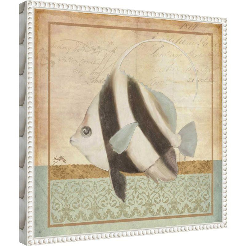 Amanti Art Vintage Fish I by Elizabeth Medley Framed Canvas Wall Art