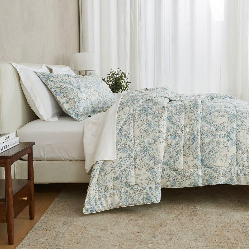 FreshFolds Reversible Microfiber Comforter Set with Shams