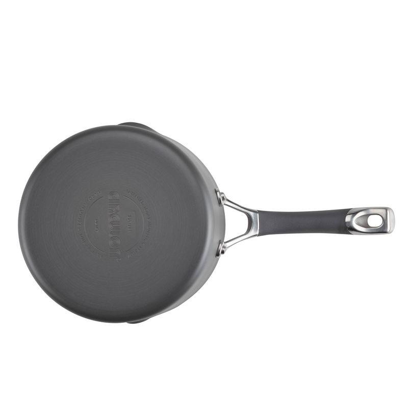 Circulon Circulon Radiance Hard-Anodized Nonstick Saucepan with Straining Lid, 3-Quart