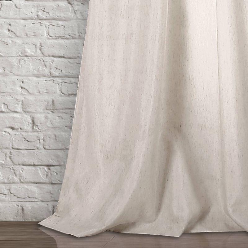 Lush Decor Solid Semi-Sheer Rod Pocket Curtain Panels (Set of 2)