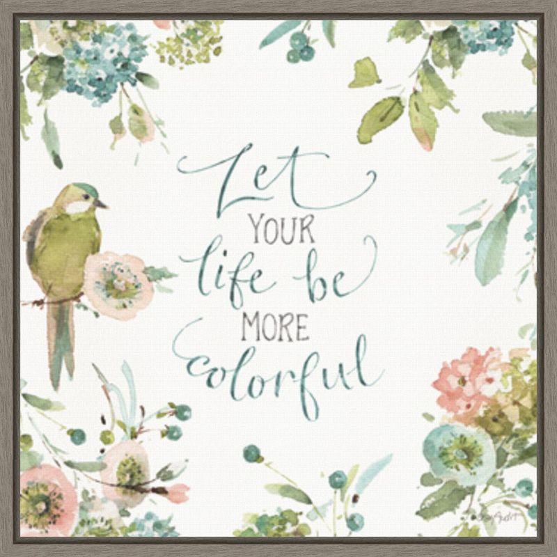 Amanti Art Mint Crush 10 by Lisa Audit Canvas Wall Art Print Framed 22 x 22-in.