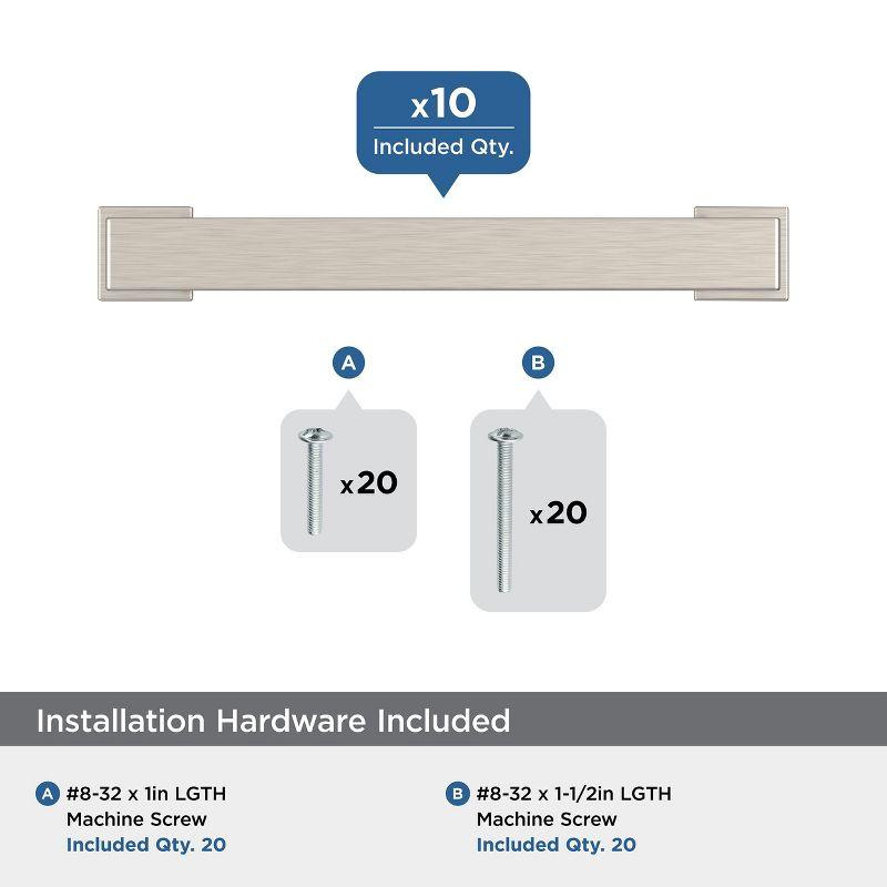 Amerock Bridgeport Cabinet or Furniture Pulls, 10 Pack