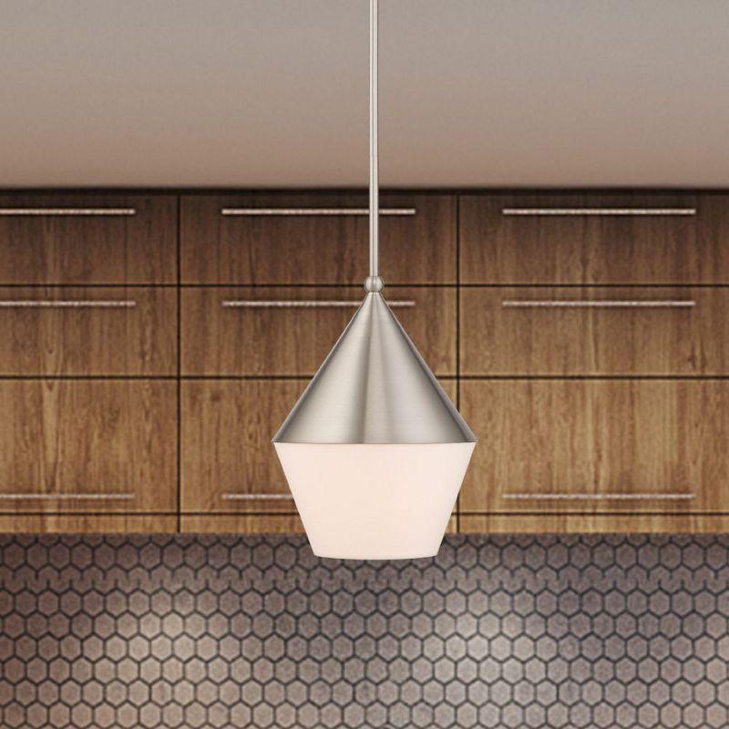 Livex Lighting Stockholm 1 - Light Pendant in  Brushed Nickel