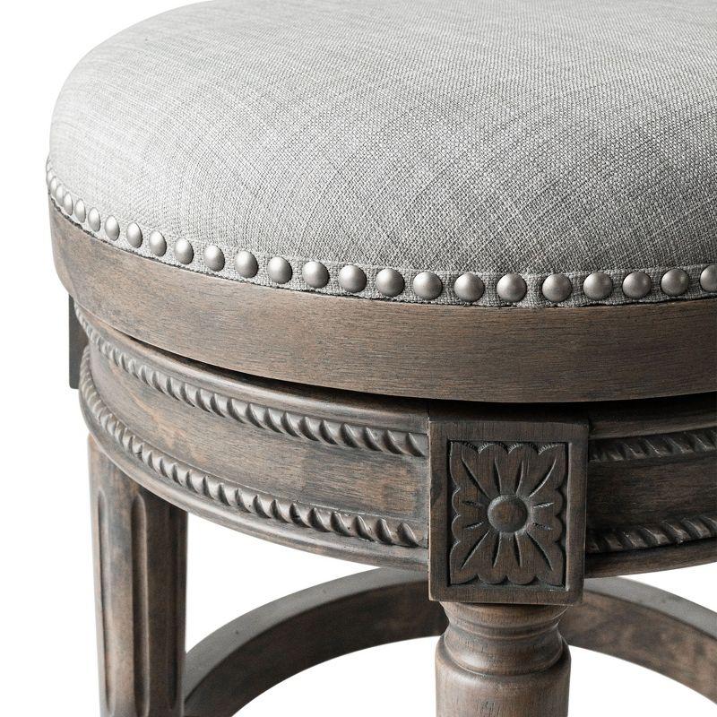 Maven Lane Maven Lane Pullman Backless Stool with Fabric Upholstery