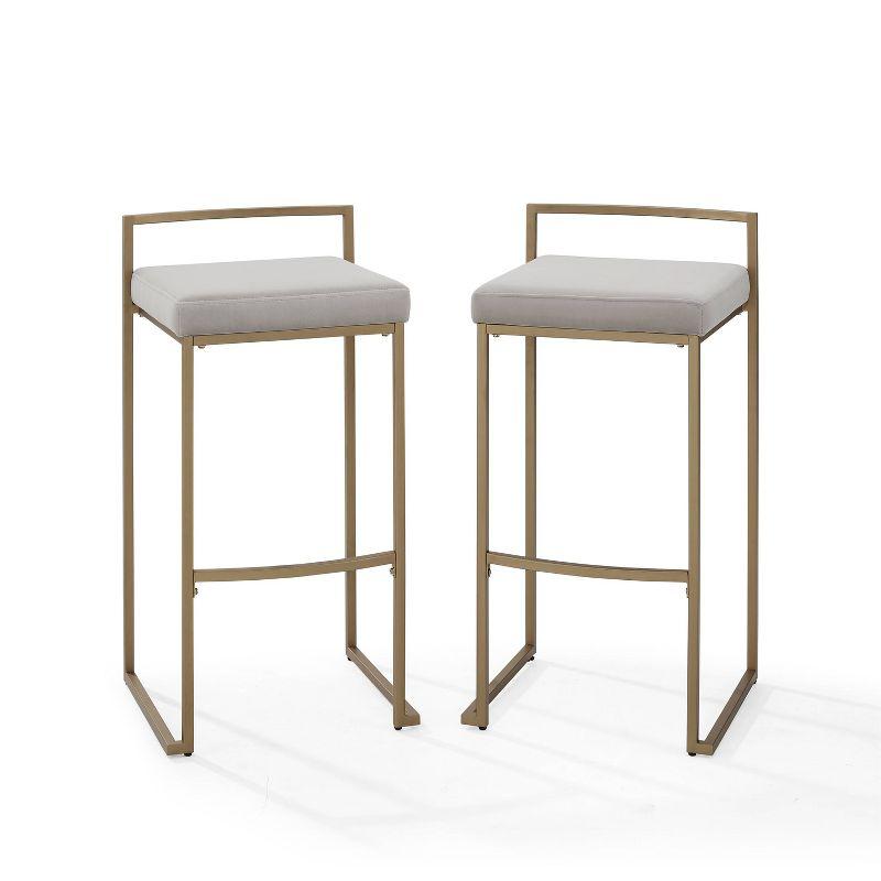Progreso Upholstered Counter Stool with Metal Frame