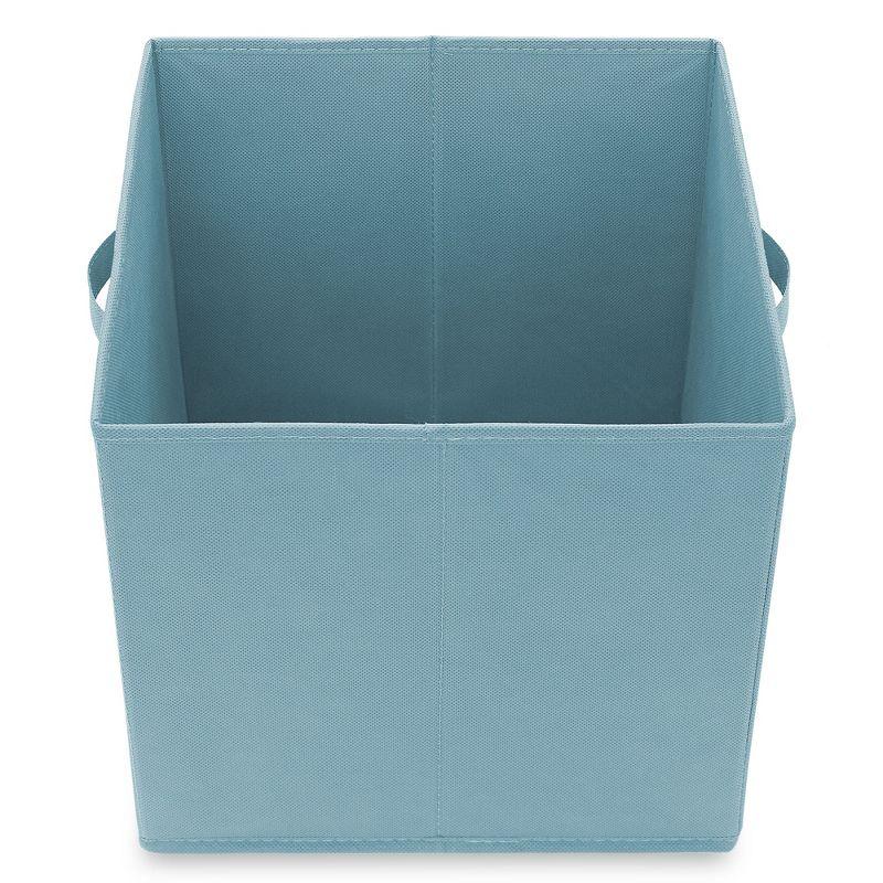 Casafield Set of 6 Collapsible Fabric Storage Cube Bins, Baby Blue - 13" Foldable Cloth Baskets for Shelves and Cubby Organizers