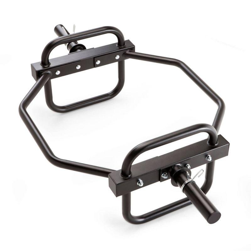 Marcy Black Steel Hex Trap Bar with Raised Handles