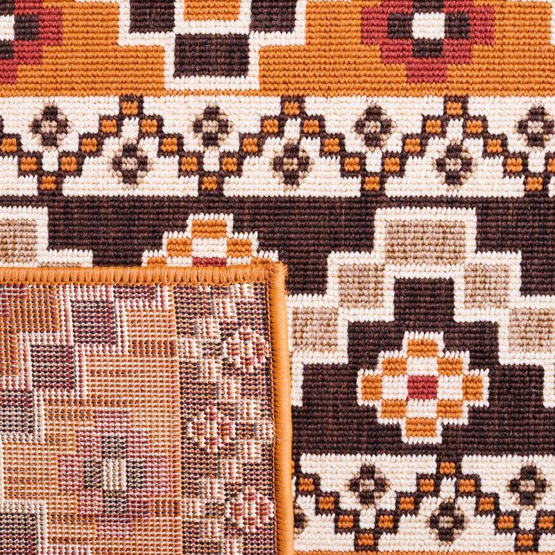 Veranda VER095 Power Loomed Indoor/Outdoor Area Rug - Rust/Red - 6'7"x9'6" - Safavieh.