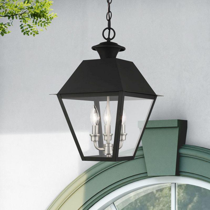 Livex Lighting Mansfield 3 - Light Pendant in  Black