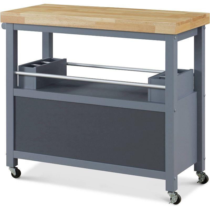 ClickDecor Gerolakkos ClickDecor Anson Kitchen Island Bar Cart with Storage