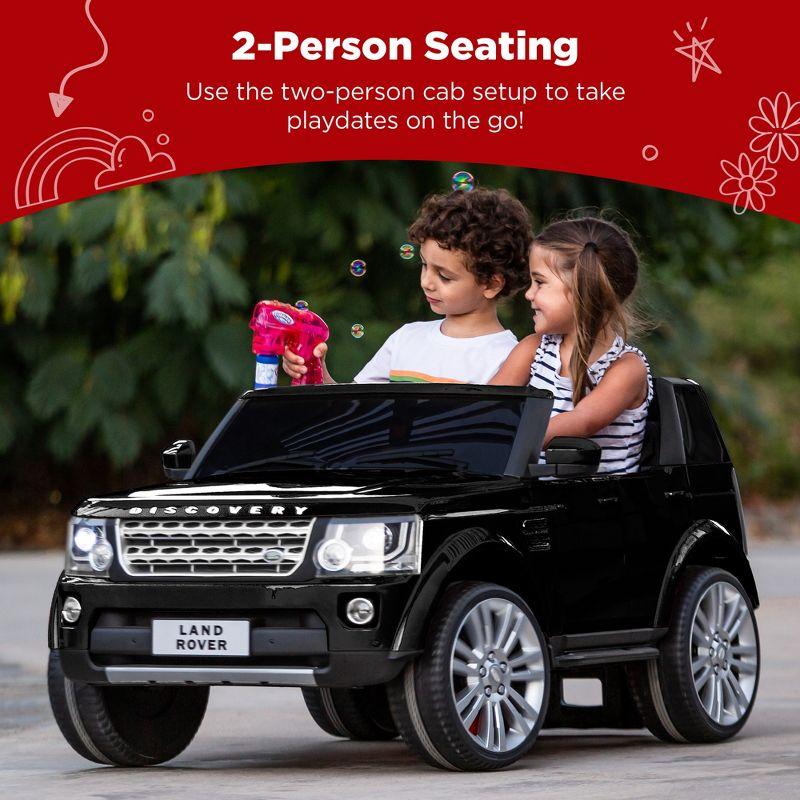 Best Choice Products 12V 3.7 MPH 2-Seater Licensed Land Rover Ride On Car Toy w/ Parent Remote Control - Black