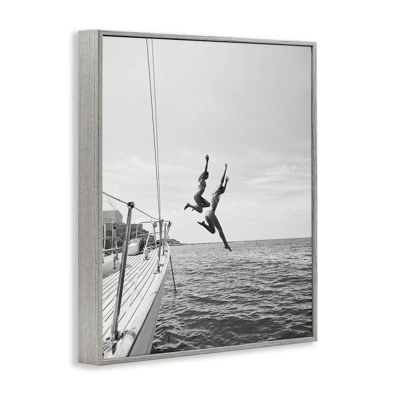 Stupell Industries Bc-578_FG " People Diving From Boat " by Sisi And Seb