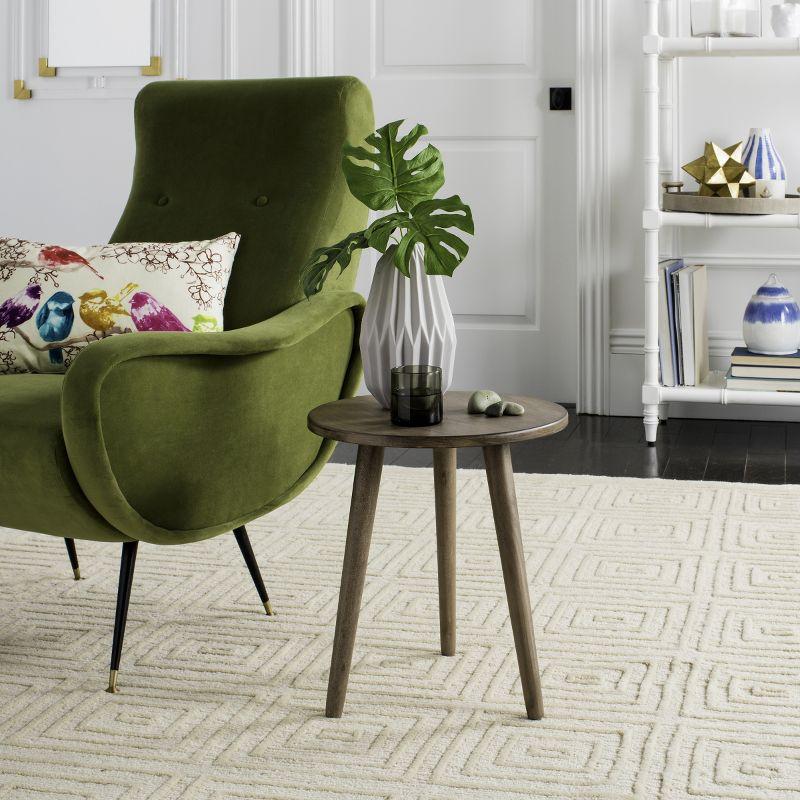 Orion Round Accent Table - ACC5700B - Light Brown - Safavieh