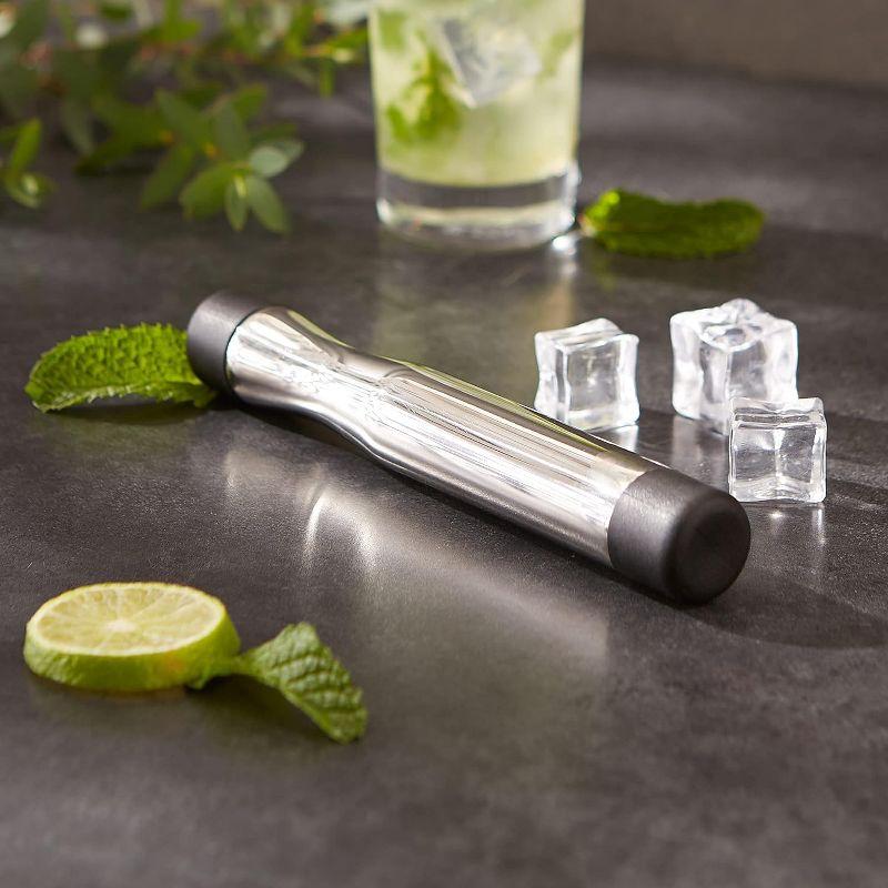 Stainless Steel and Santoprene Mojito Muddler