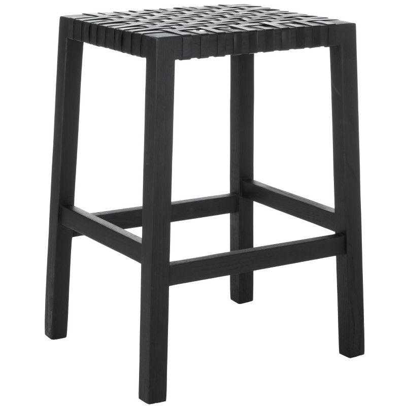Capri Counter Stool - BST1009 - Black/Black - Safavieh