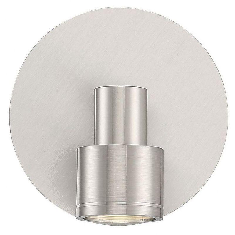 Lincoln Brushed Steel LED Flush Mount Light