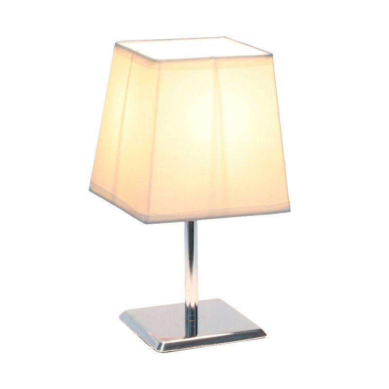 Mini Table Lamp with Squared Empire Fabric Shade - Simple Designs