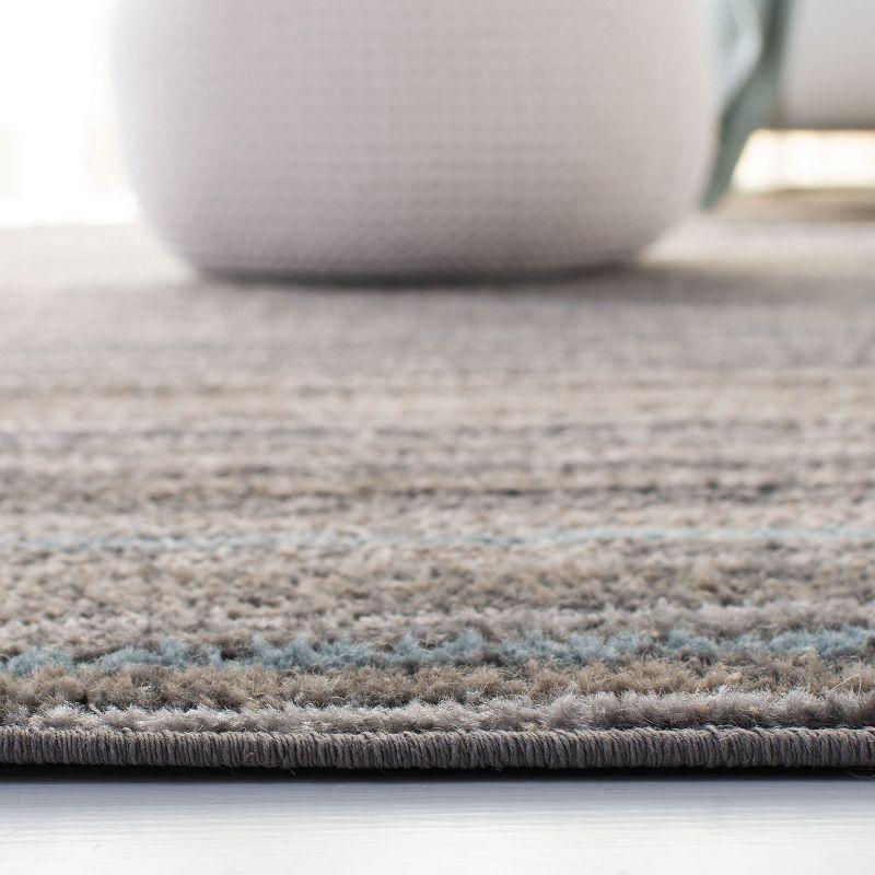 Amsterdam AMS111 Power Loomed Indoor Area Rug - Silver/Beige - 4'x6' - Safavieh