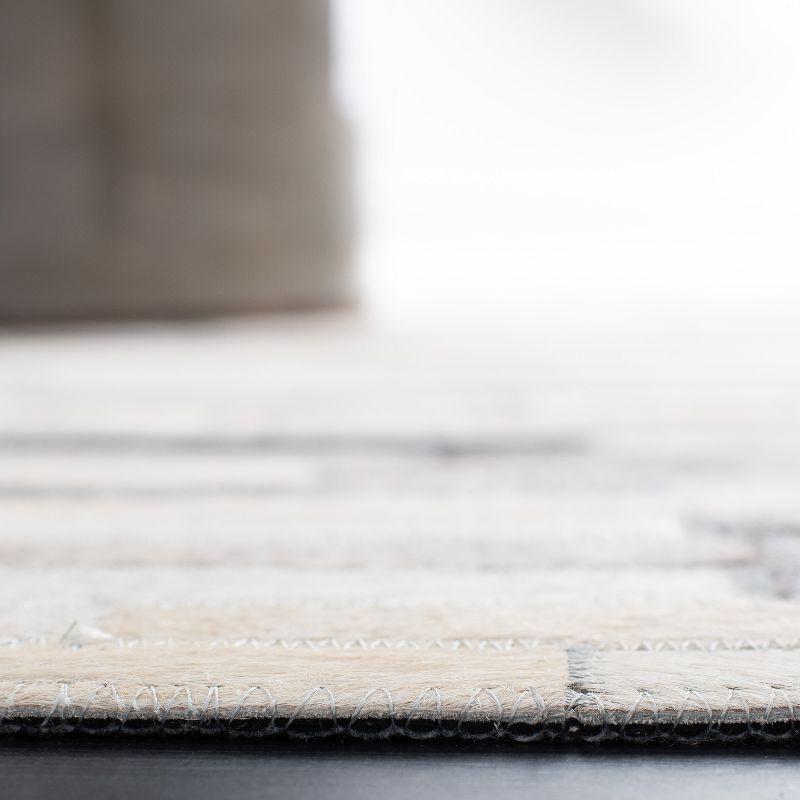 Studio Leather STL809 Hand Woven Area Rug - Ivory/Grey - 4'x6' - Safavieh.