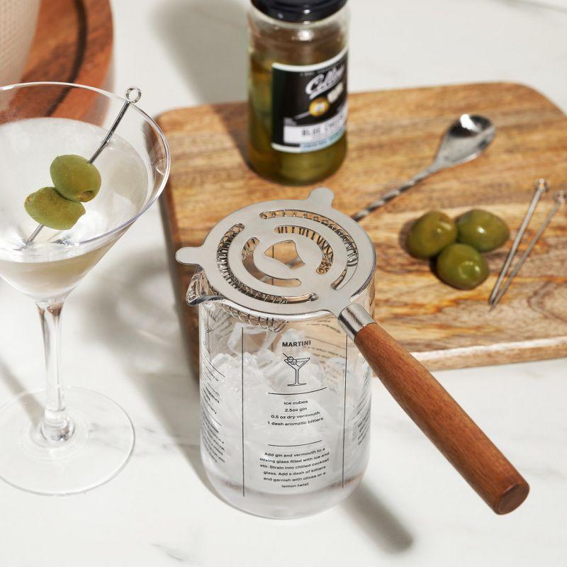 Cocktail Strainer with Acacia Handle