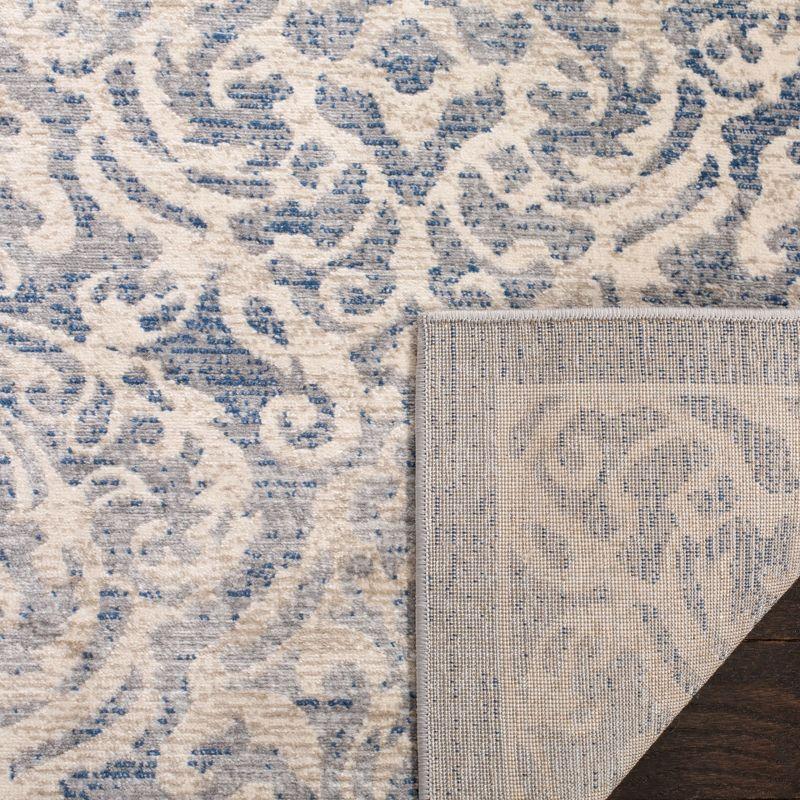 Brentwood BNT810 Power Loomed Indoor Runner Rug - Light Grey/Blue - 2'x12' - Safavieh