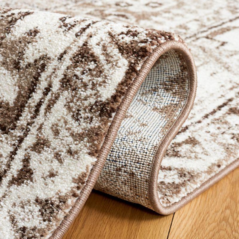 Vintage Hamadan VTH211 Power Loomed Area Rug - Brown/Ivory - 8'x10' - Safavieh.