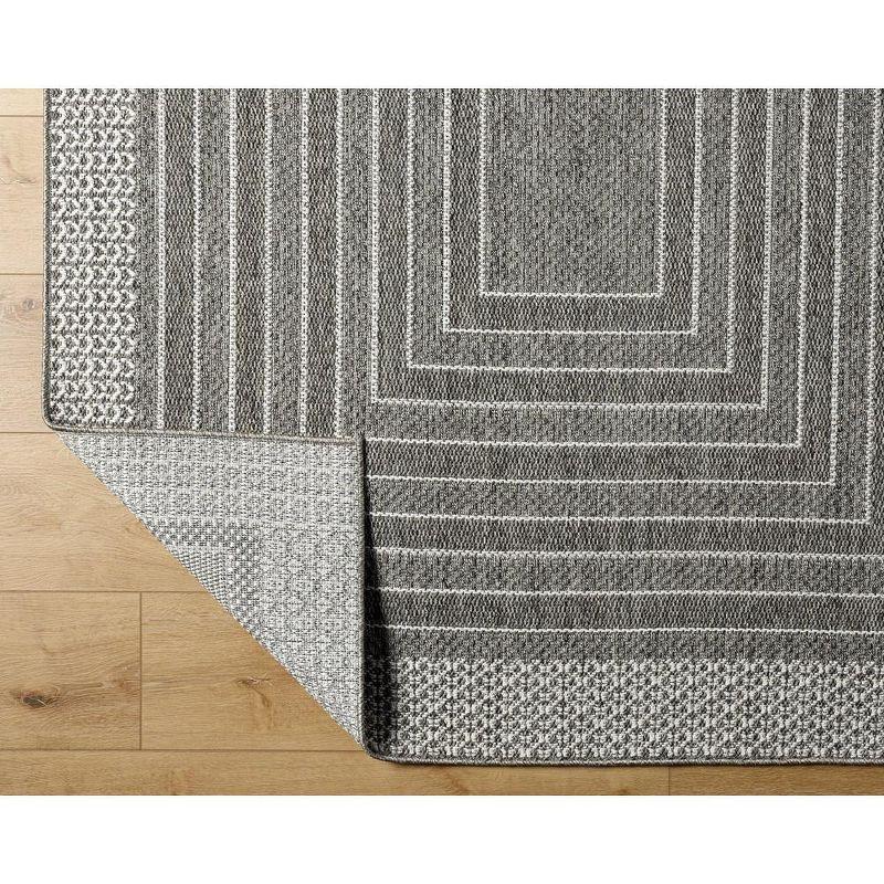 Mark & Day Chaundra 6'6"x9' Rectangle Woven Indoor and Outdoor Area Rugs Medium Gray
