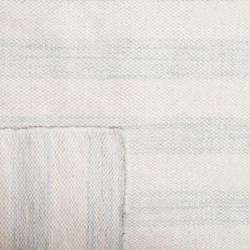 Dhurries DHU575 Hand Woven Area Rug - Light Blue/Ivory - 4'x6' - Safavieh.
