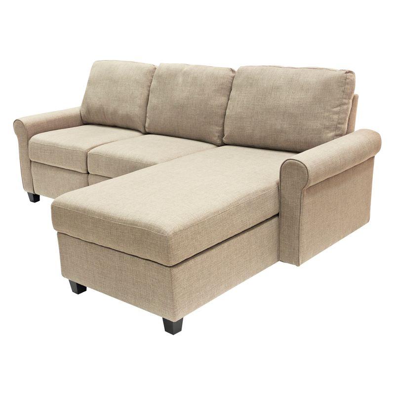 Serta Copenhagen Reclining Sectional Sofa with Storage Chaise