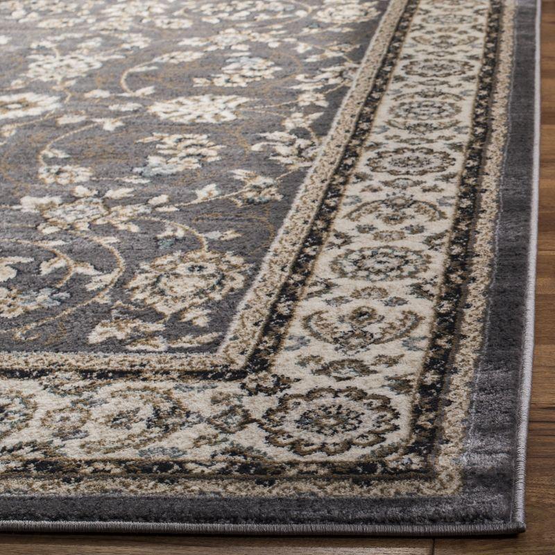 Lyndhurst LNH340 Power Loomed Area Rug - Grey/Cream - 5'3"x7'6" - Safavieh