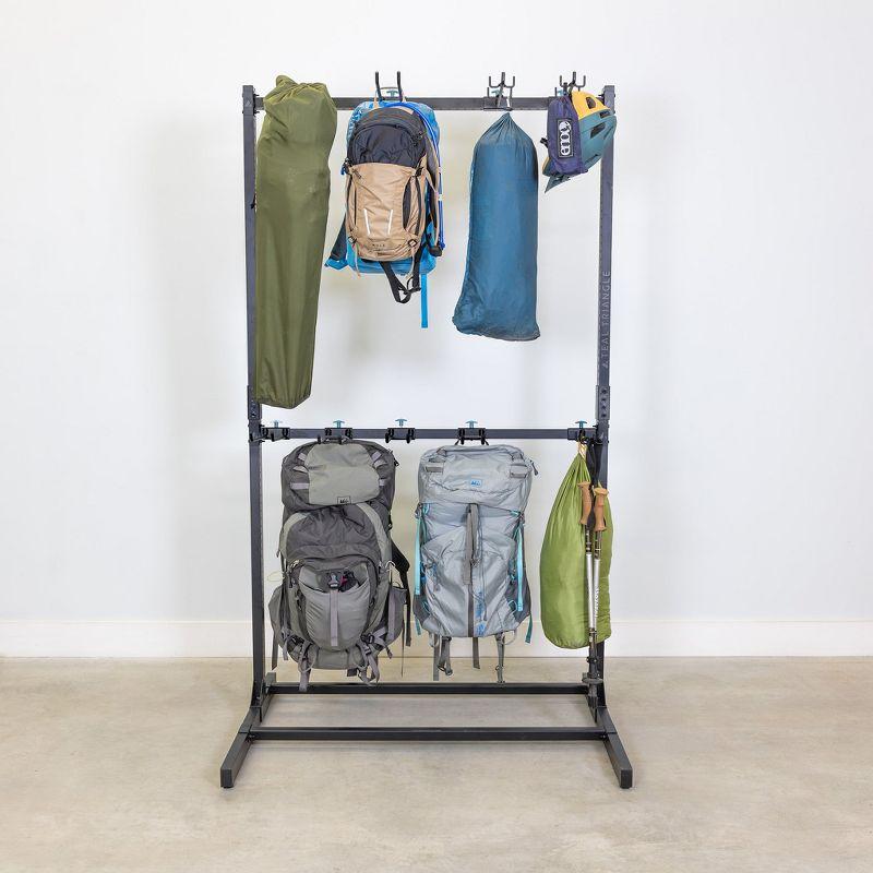 Teal Triangle Freestanding G-System Double Level | Adjustable Freestanding Storage System | Holds 300 lbs
