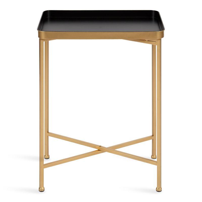 Kate and Laurel Celia Metal Tray Accent Table