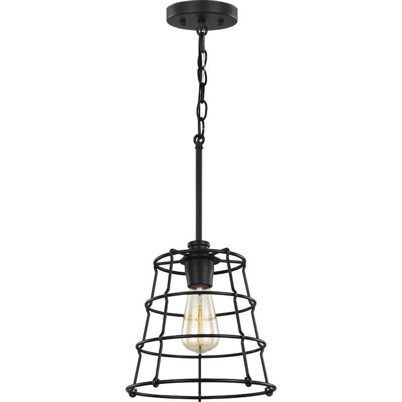 Progress Lighting, Chambers Collection, 1-Light Mini Pendant, Galvanized, Wire-Frame Shade