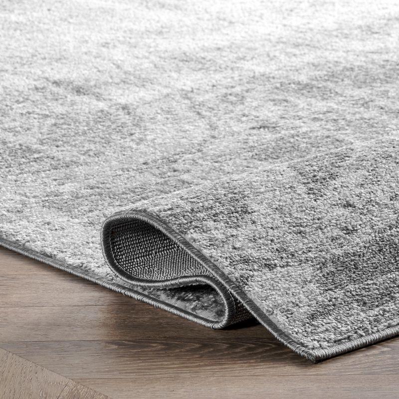 Gray/White Area Rug