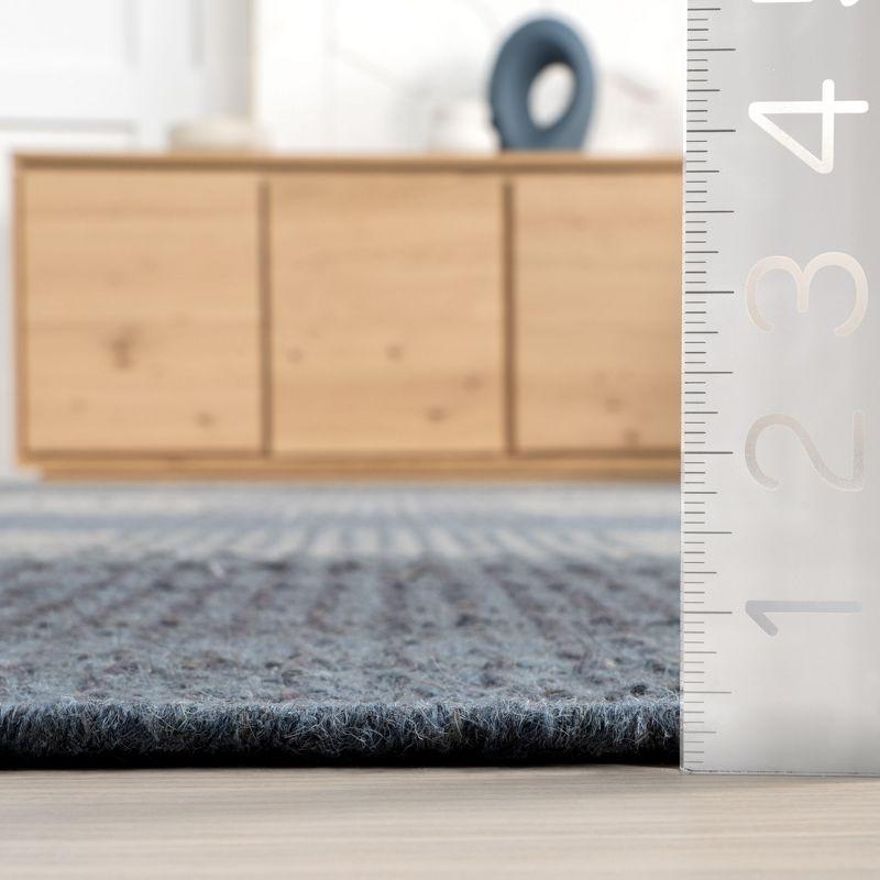 Hurley Plaid Wool Area Rug