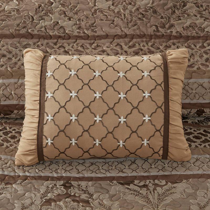 Bellagio 5 Piece Reversible Jacquared Coverlet Set