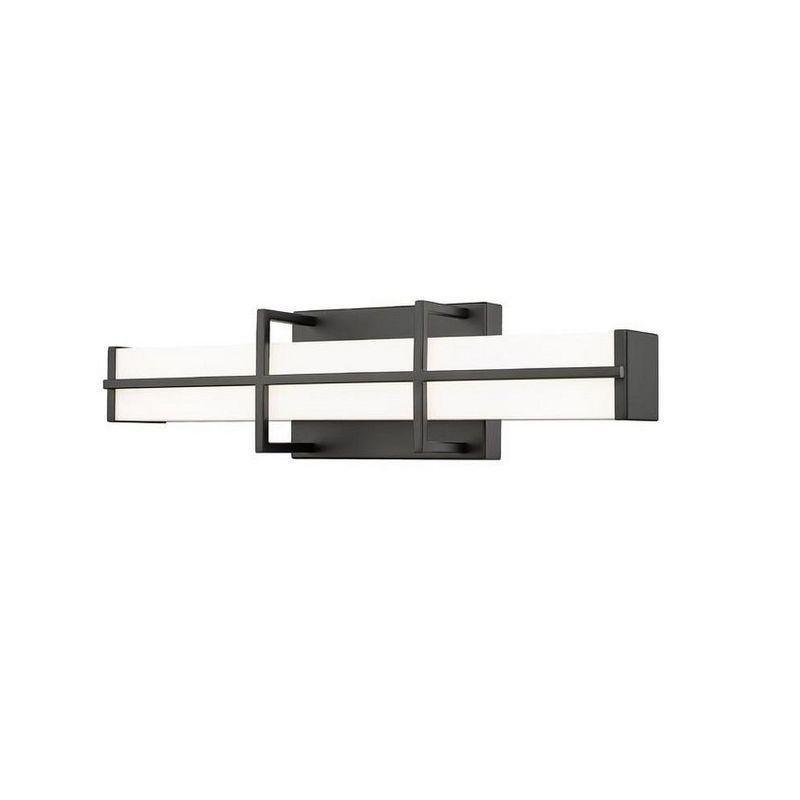 Harrison Matte Black Dimmable LED Vanity Light