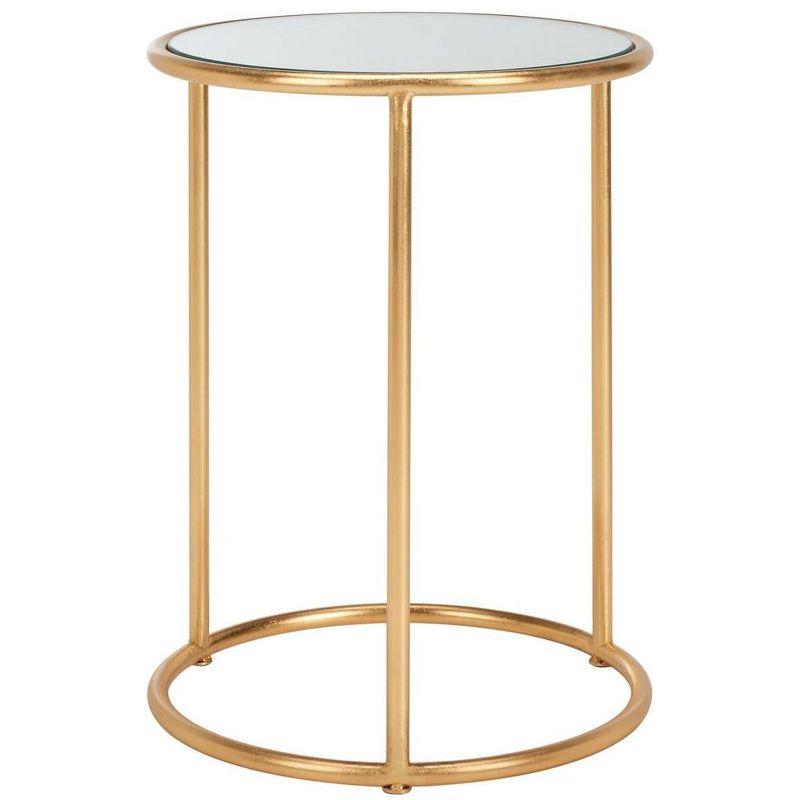 Shay Accent Table - FOX2523A - Gold/Mirror - Safavieh Couture