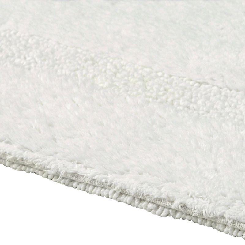 24"x40" Lux Collection Bath Rug Ivory - Better Trends: Cotton, Tufted, Machine Washable, No Backing