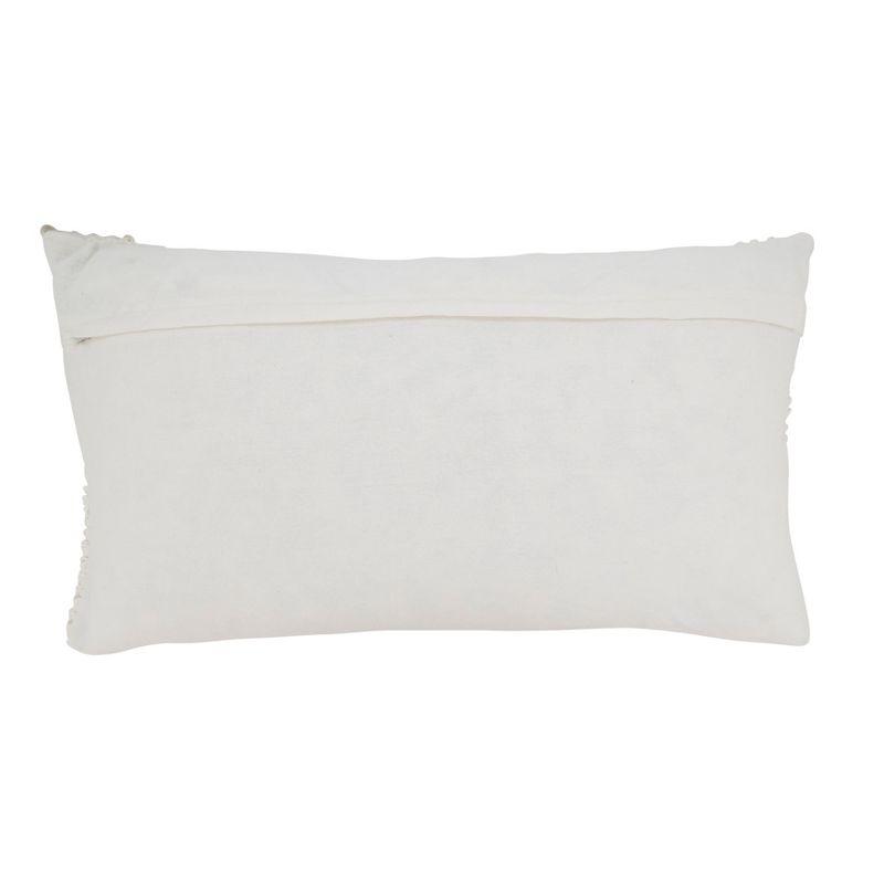 Saro Zandra Collection Cotton Throw Pillow